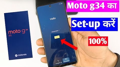 moto g34 5g ka setup kaise kare | moto g34 ko reset karne ke bad chalu kaise karen