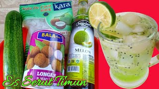 Cara Membuat Es Serut Timun Selasih | Cara Buat Es Timun Serut Jeruk Nipis