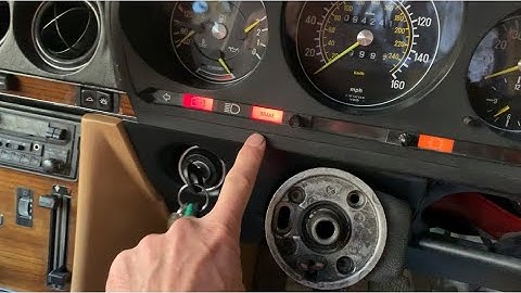 Mercedes 107 SL handbrake light not working