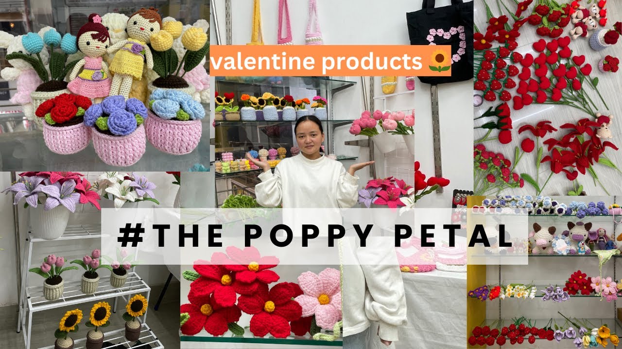Crochet store at Itanagar ||arunachal pradesh🌳||#The poppy petal🌻