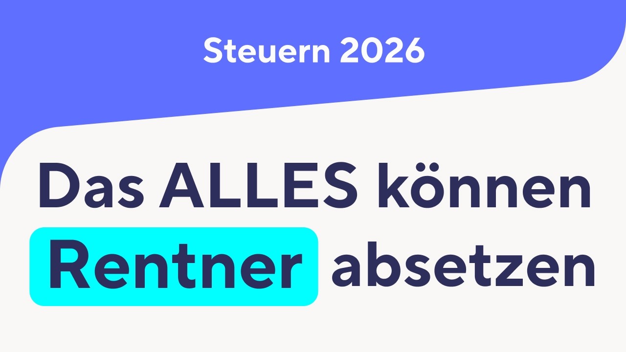 Steuern 2025: Das ALLES können Rentner absetzen!