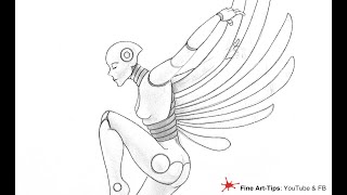 HOW TO DRAW A CYBER-ANGEL -  ANDROID