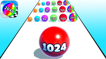 📌Satisfying Mobile Gameplay New Video: Playing 9999 Tiktok Ball Run 2048 Game Walkthrough Android