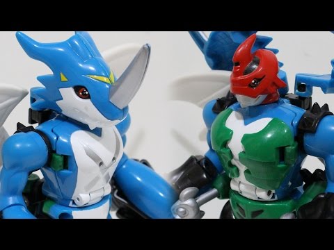 Fusion Digivolution(デジモン融合進化)-ExVeemon(エクスブイモン) to
