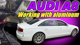 Audi A8. Working With Aluminum. Работа С Алюминием.