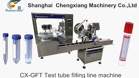 CX-GFT High speed test tube filling machine,filling capping machine 10ml lab tube