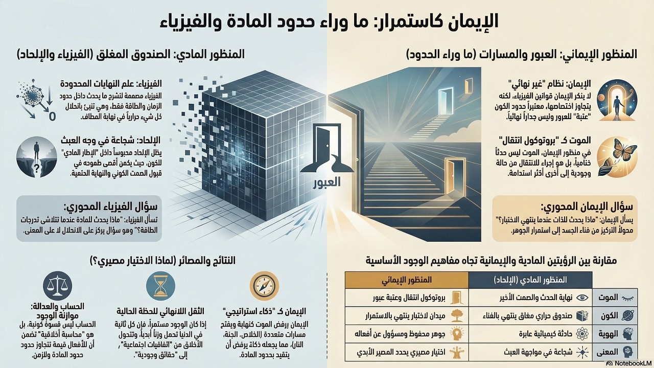الإيمان كاستمرارية. لماذا الإيمان لا ينتهي أبدًا؟ | الفيزياء تقول صمت… والإيمان يقول استمرار