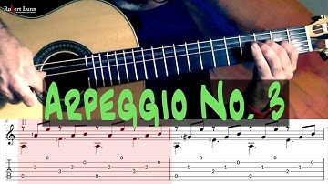 Arpeggio No. 3 - Free Sheet Music/TAB - Robert Lunn