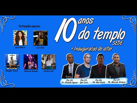 Convite para a festividade de 10 anos - CENAC SEDE
