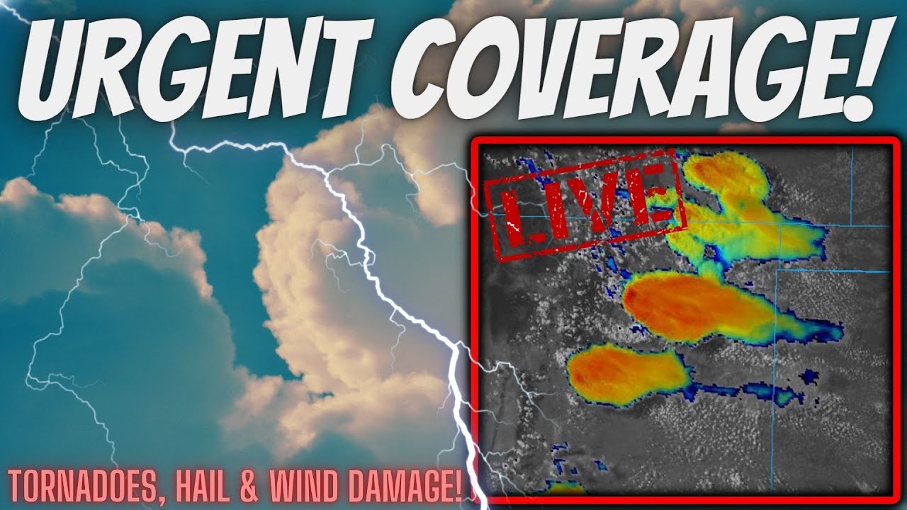 🔴BREAKING - Tornadoes, Extremely large Hail & Extensive Wind Damage ...