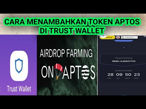 CARA MENAMBAHKAN MATA UANG APTOS DI TRUST WALLET #crypto #cryptocurrency #tokencrypto #aptos