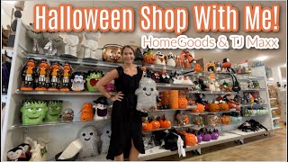 Halloween & Fall 2023 Shop With Me! HomeGoods & TJ Maxx! So Much Stuff!