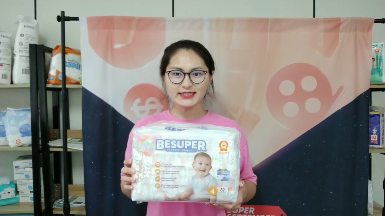 введение красочных детских подгузников Besuper