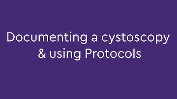 Documenting a Cystoscopy and Using Protocols