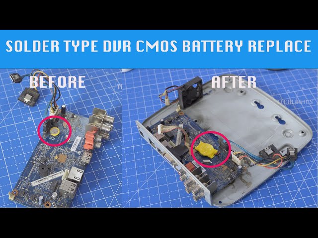 Samsung DVR motherboard CMOS battery location