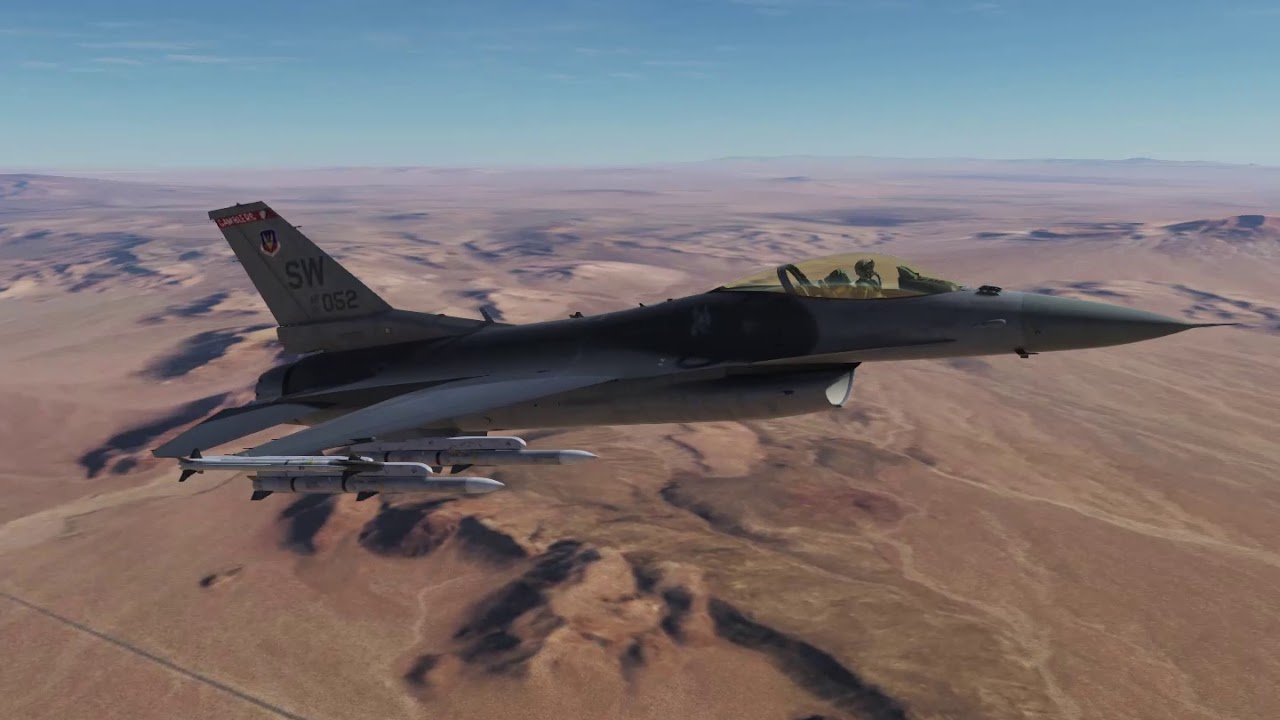 BVR, F-16CM Block 50 Vs. Su-27SK, DCS - YouTube