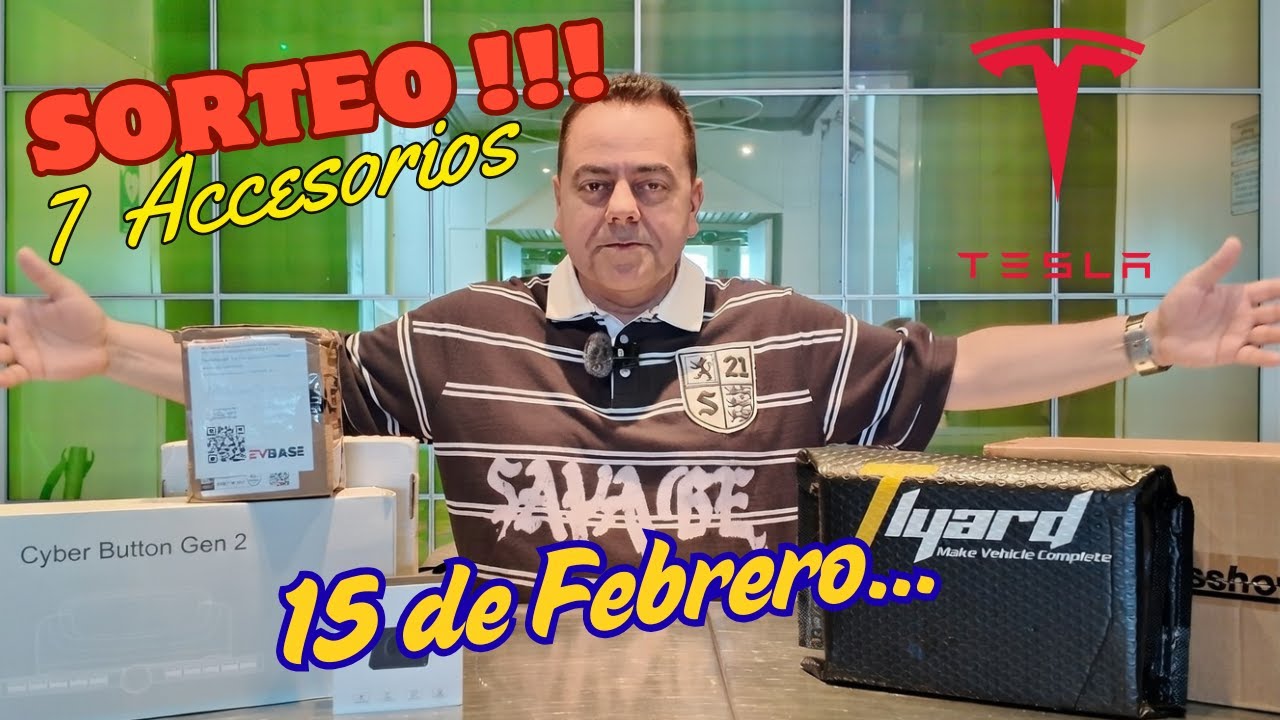 SORTEO 2026 "7 ACCESORIOS para TESLA M3 y MY Juniper"