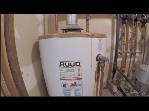 RUUD hot water heater replaced