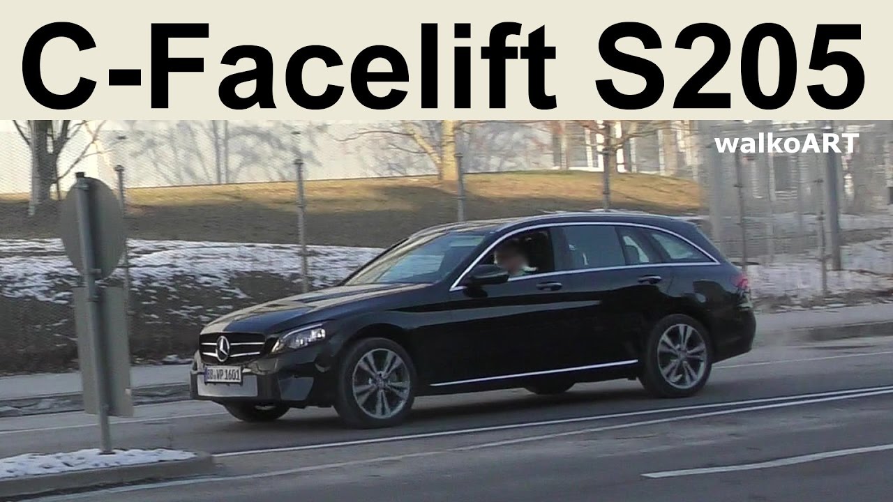 Mercedes Erlkönig C Klasse Class Facelift Modellpflege T Modell Mercedes Erlkönig C Klasse Class Facelift Modellpflege T Modell S205 4k Spy Video