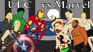 Герои Marvel vs бойцов UFC | Бои без правил / ММА