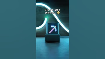 Bro it’s just a pickaxe… #Minecraft #pickaxe #fyp #3d #hologram #nostalgia