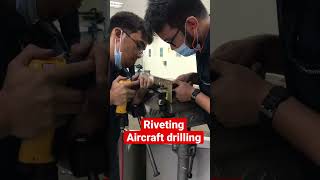 Aircraft structural sheetmetal drilling #aircraft #drilling #sheetmetal #airbus #boeing