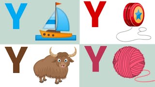 Y for Yacht Y for Yak Y for Yoga / Words starting with Y / Alphabet Y / Phonics letter Y