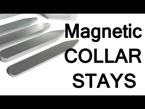 Magnetic Shirt Collar Stays | How To Keep Dress Shirt Collars In Place  | Magnet Collarstays