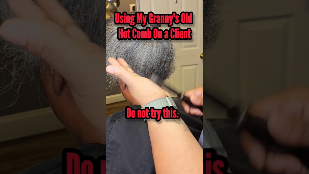 Using a Pressing Hot Comb On Natural Hair