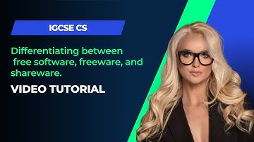 Free Software, Freeware and Shareware - IGCSE Computer Science Tutorial