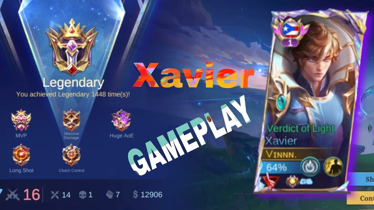 XAVIER GAMEPLAY 2026!! 99% HIGH BURST BUILD!! IMMORTAL LOBBY! 