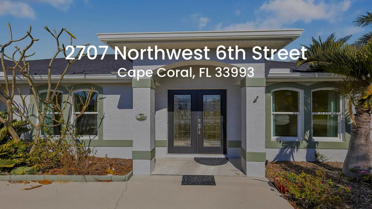 2707 Northwest 6th Street, Cape Coral, FL 33993 - Walk Through Video