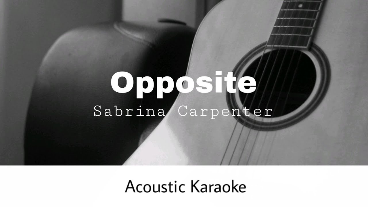 Sabrina Carpenter - opposite (Acoustic Karaoke)