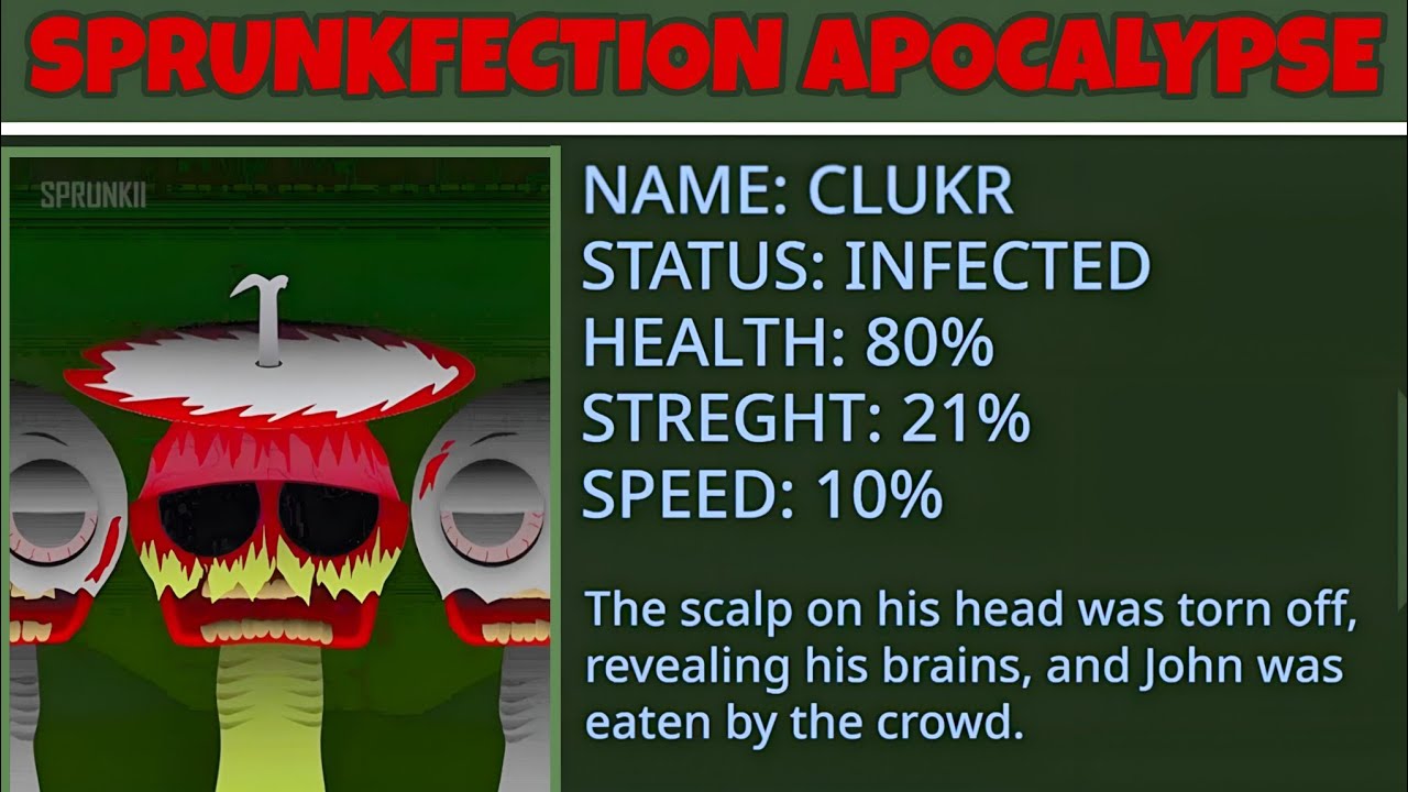 NEW MOD: Sprunkfection Apocalypse – Gallery + Lore
