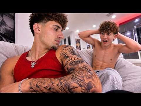 TATTOO PRANK ON MY LIL BRO !