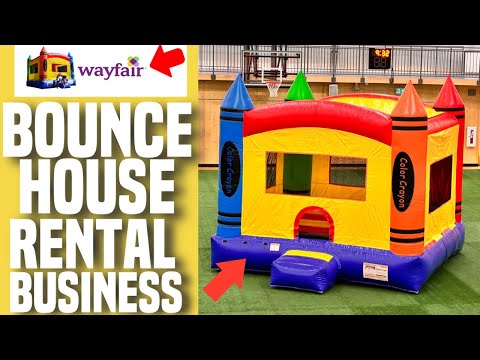 I Bought A Crayon Bounce House From Wayfair To Start Renting - Jump Orange 🍊