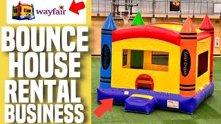 I Bought A Crayon Bounce House From Wayfair To Start Renting - Jump Orange 🍊