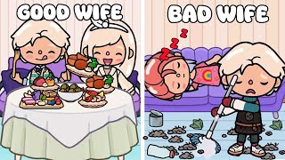 Good Wife Vs Bad Wife | Sad Story | Toca Life World | Toca Boca