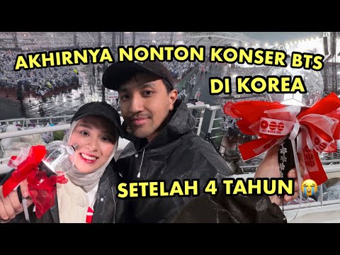AKHIRNYA NONTON KONSER BTS DI KOREA 😭💜 SETELAH 4 TAHUN WAMIL 😭💜