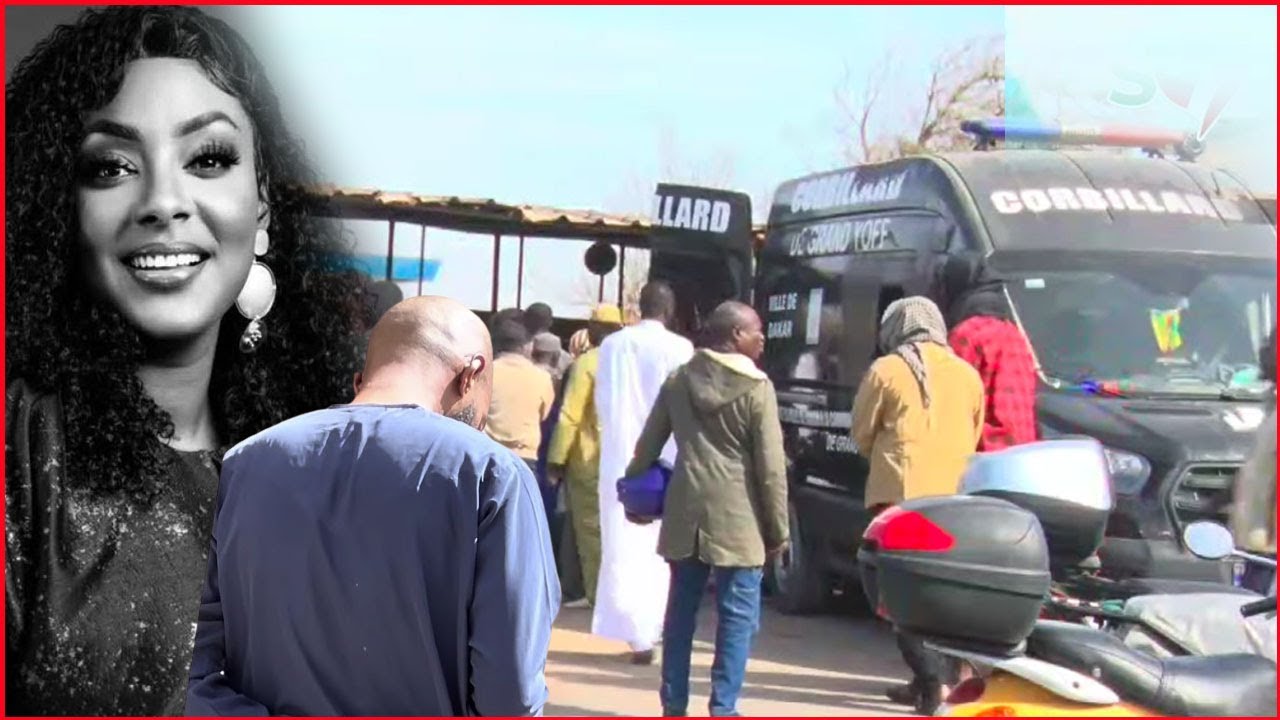 Triste arrivée du corbillard, Kader Gadji et la famille: Halima Gadji accompagnée au Cimetière