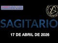 Horóscopo Diario - Sagitario - 17 de Abril de 2026.