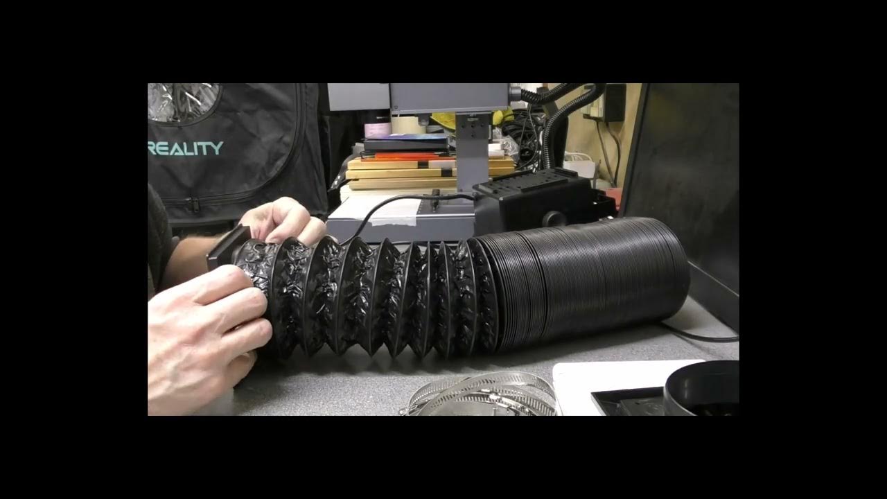 Hobby Laser Machines Duratool Fume Extractor. Venting Outside. YouTube