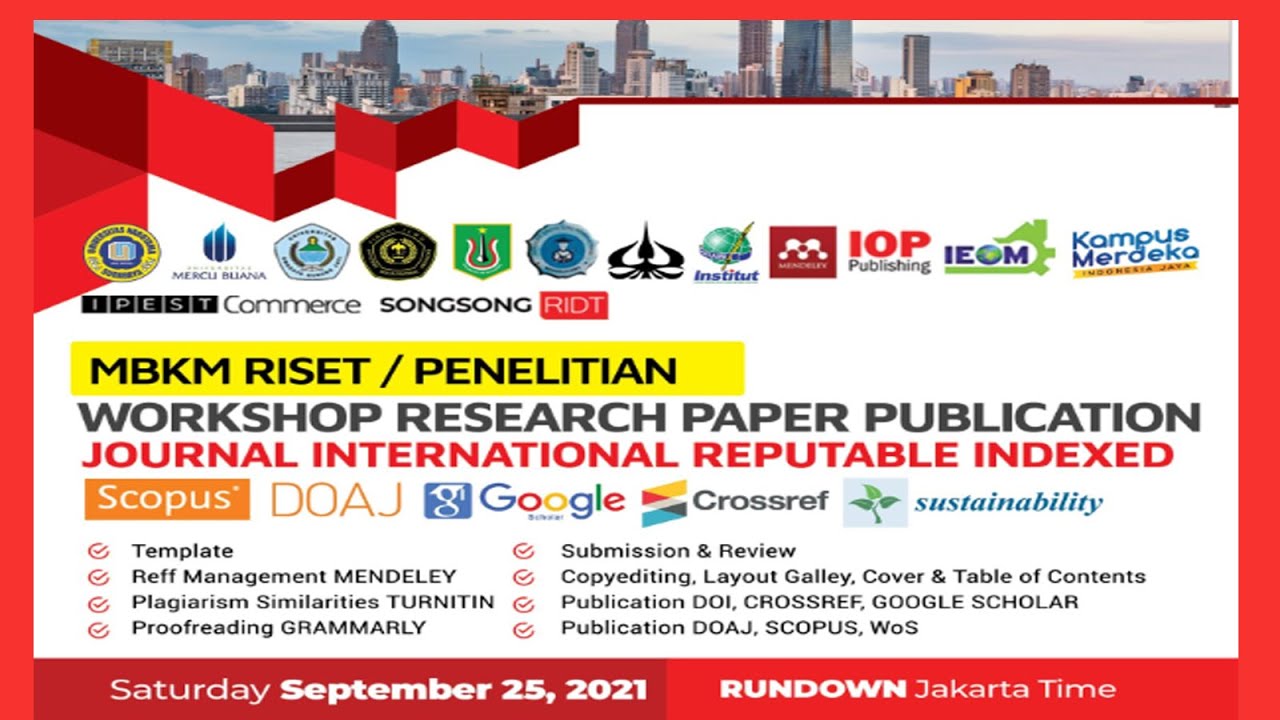 Workshop Research Paper Publication Journal International Reputable ...