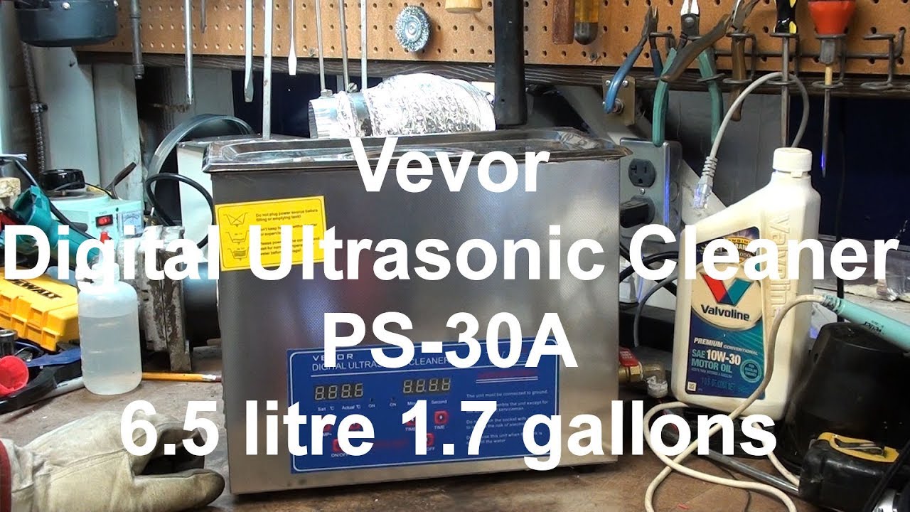 Vevor Digital Ultrasonic Cleaner PS30A 6.5 litre 1.7 gallons YouTube