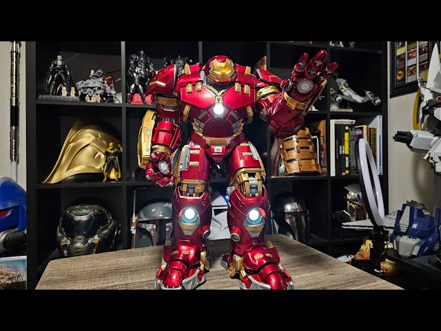 Comicave CS Hulkbuster Metal Action Figure Iron Man MK44 1/12 Light Model In Box