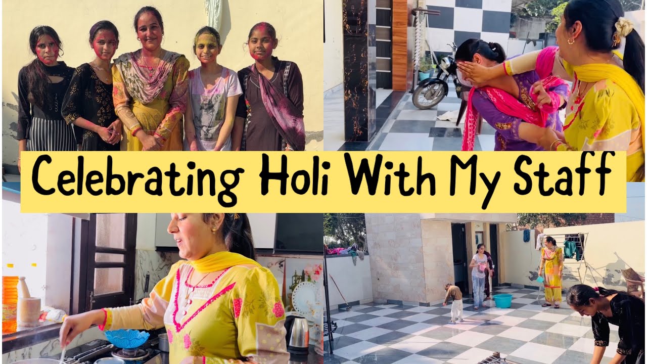 Holi celebrating With Staff #gurniwaz 