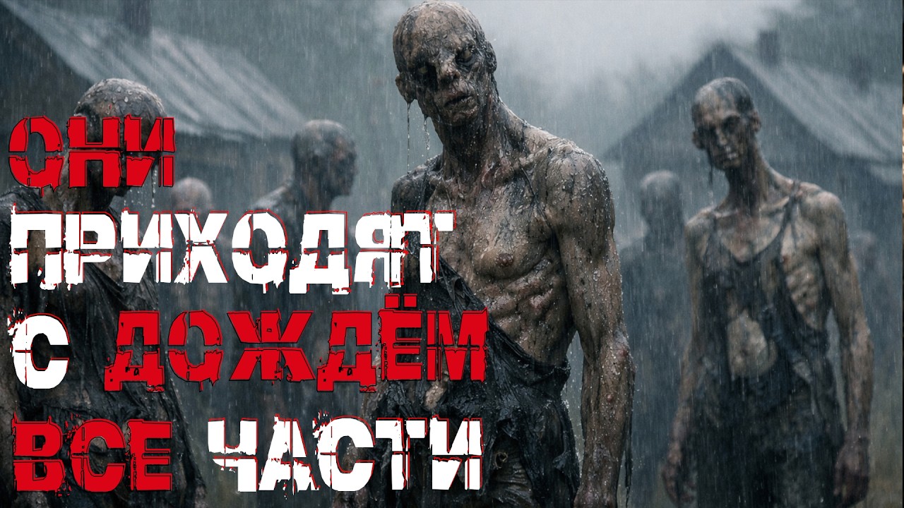 КТО ПРИХОДИТ С ДОЖДЁМ? ВСЕ ЧАСТИ. Страшные истории. Страшилки на ночь. Авторская история.