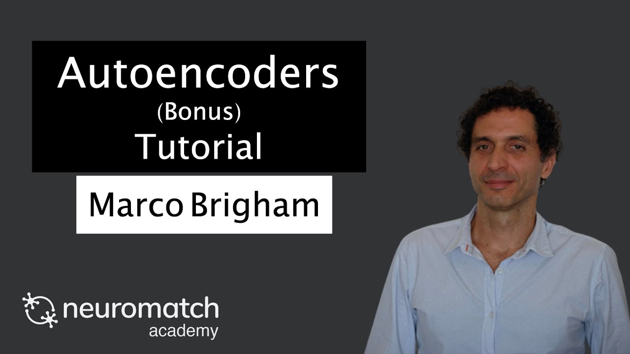 Autoencoders (Bonus) Tutorial 1 Video 2 - YouTube