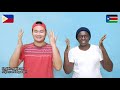 Days of the Week - Filipino Sign Language and South Sudan Sign Language