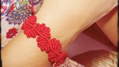 Pulseira macrame/Tutorial passo a passo/Wave Flower / Criativa e Natural